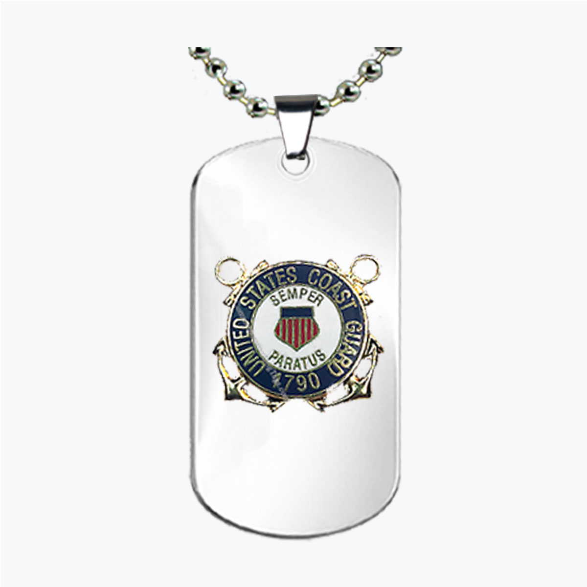 Coast Guard Insignia Semper Paratus Dog Tag